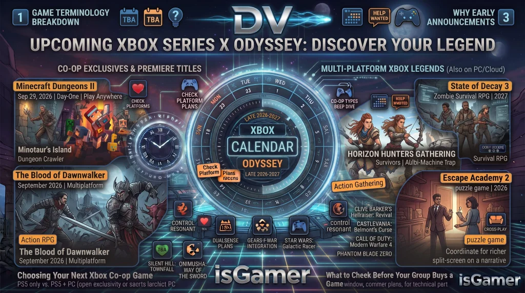 Track upcoming Xbox Series X games with confirmed dates and launch windows, including new Xbox games, console exclusives, and major releases.