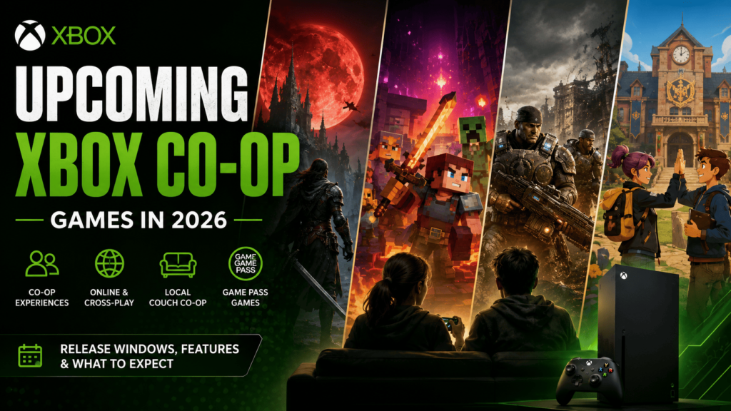 Find upcoming Xbox co-op games with confirmed online, local, cross-play, and Game Pass details, plus release windows for new multiplayer games.