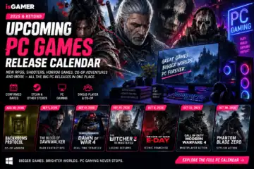 Upcoming PC games calendar with new releases and trailers for 2026 and beyond.