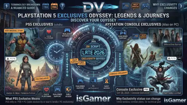PlayStation 5 exclusive games and Odyssey journey overview.